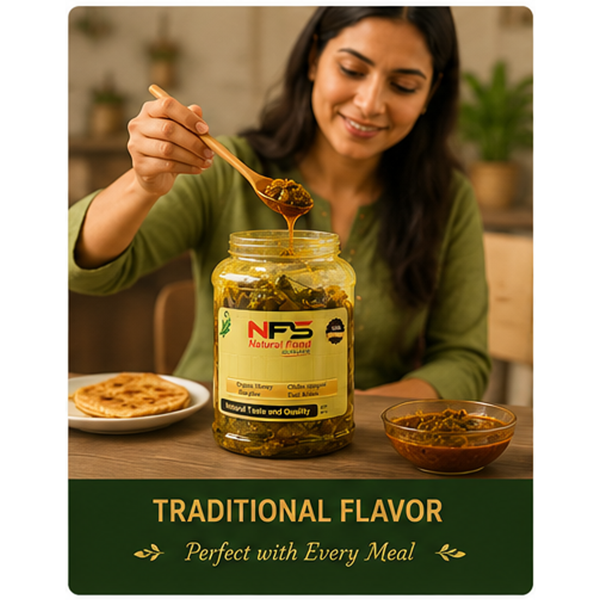 Green Chili Achar 1kg Natural Food Services | Traditional Pakistani Hari Mirch Pickle