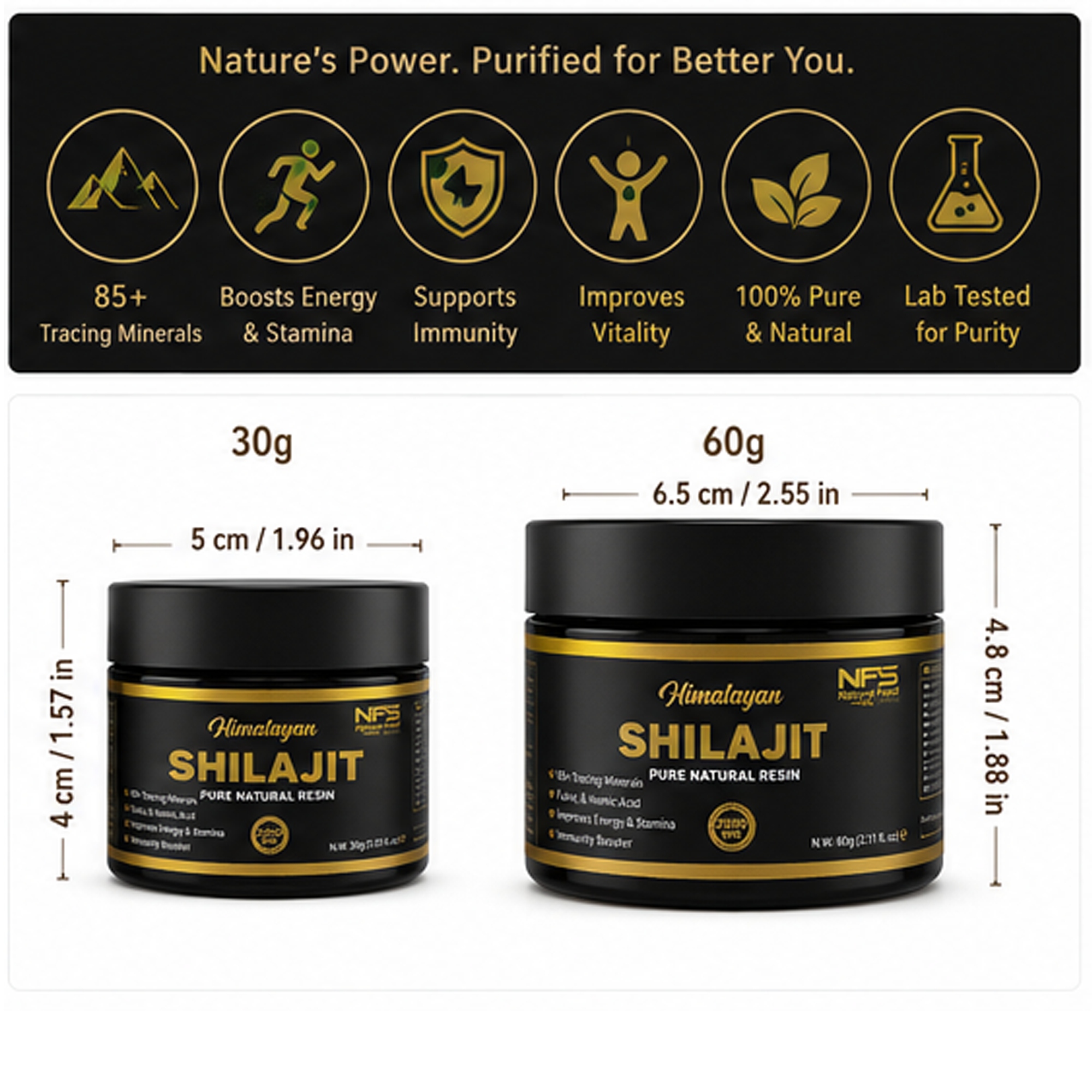 Pure Himalayan Shilajit Natural Food Services | Rich in Fulvic & Humic Acid