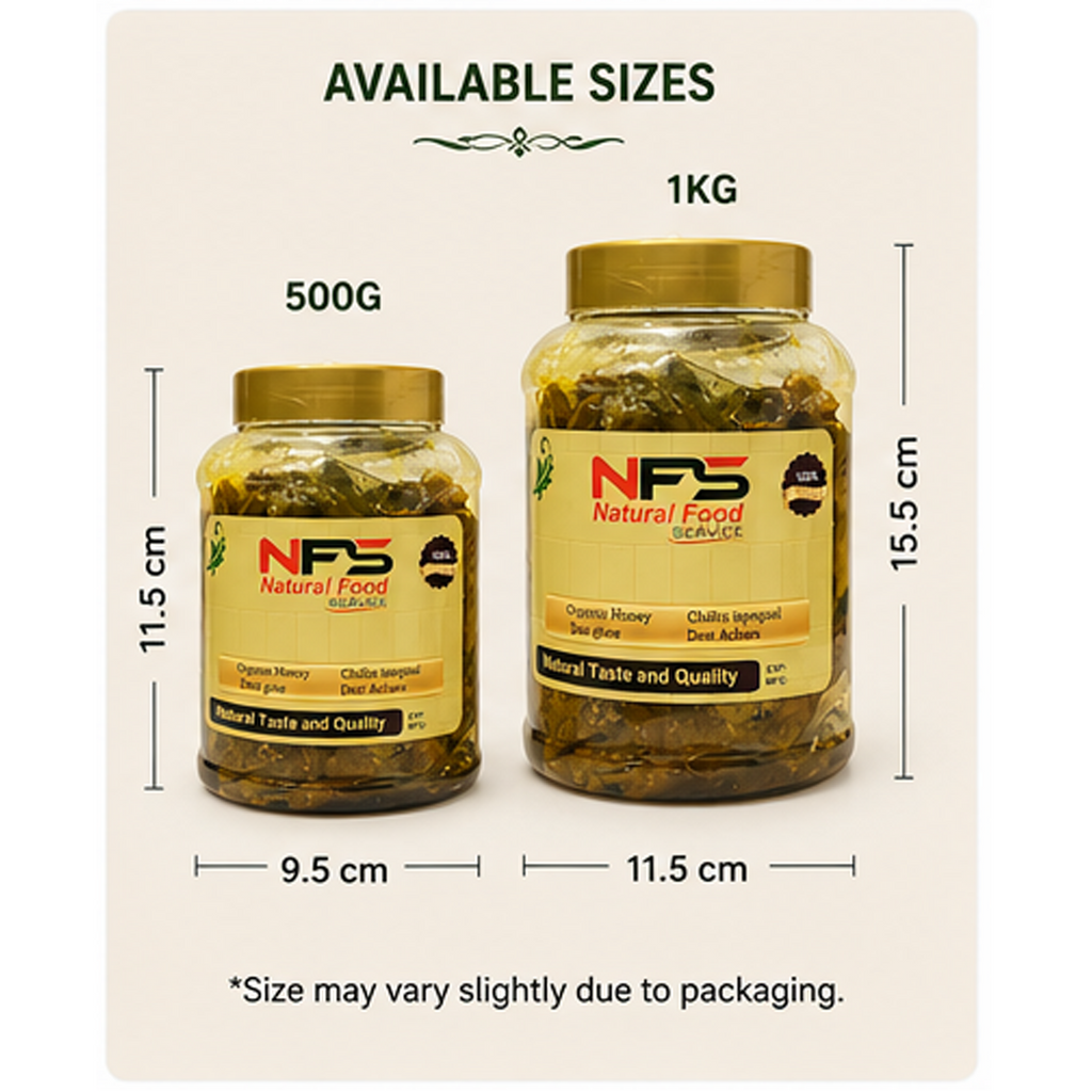 Green Chili Achar 1kg Natural Food Services | Traditional Pakistani Hari Mirch Pickle
